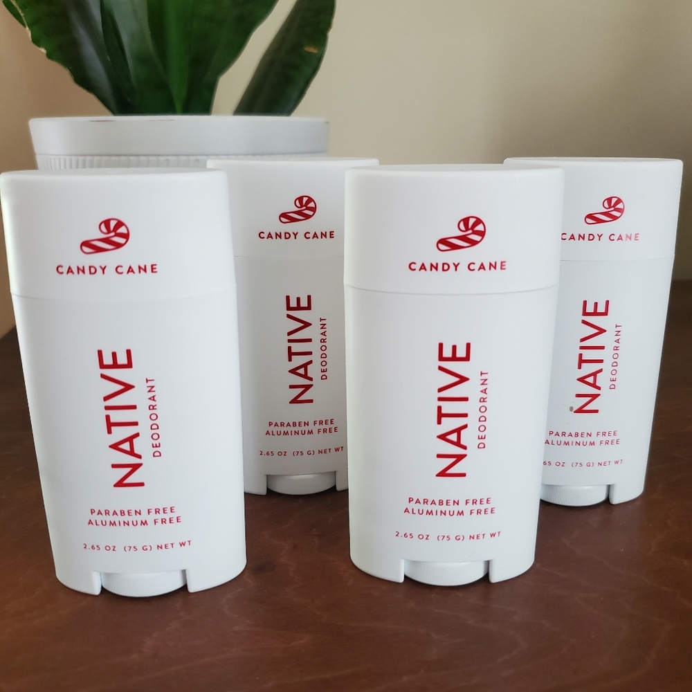 Native Deodorant Candy Cane Full Size Paraben & Aluminum Free 2.65 oz.